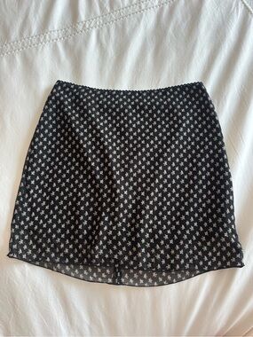 Brandy Melville Floral Mini Skirt